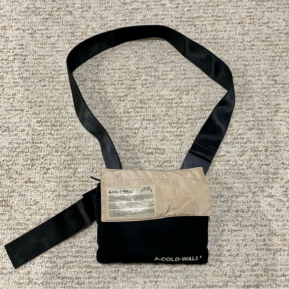 A-Cold-Wall* LTD 100% Nylon Padded Streetwear Gorpcore Utility Beige Unisex Bag